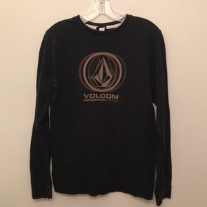 Black Volcom Long-sleeve T-shirt - Small